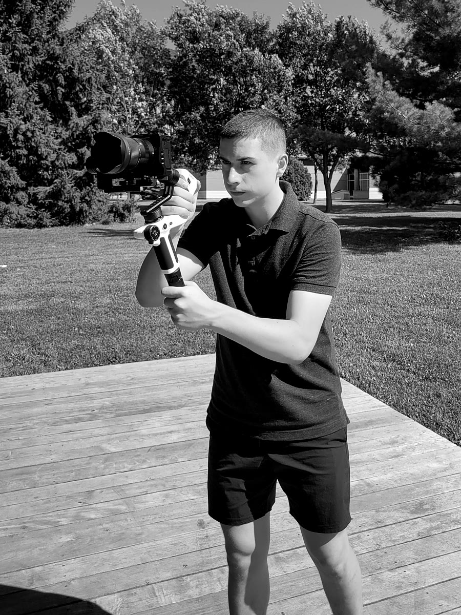 Maverik Gagnon, caméra sur stabilisateur